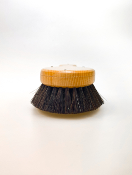 Preview: Haarbürste oval mit Stiel, 22 cm / Rosshaar